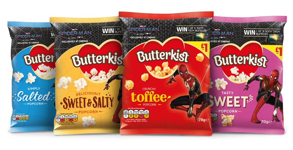 10756 Butterkist £1PMP Spiderman On Pack image