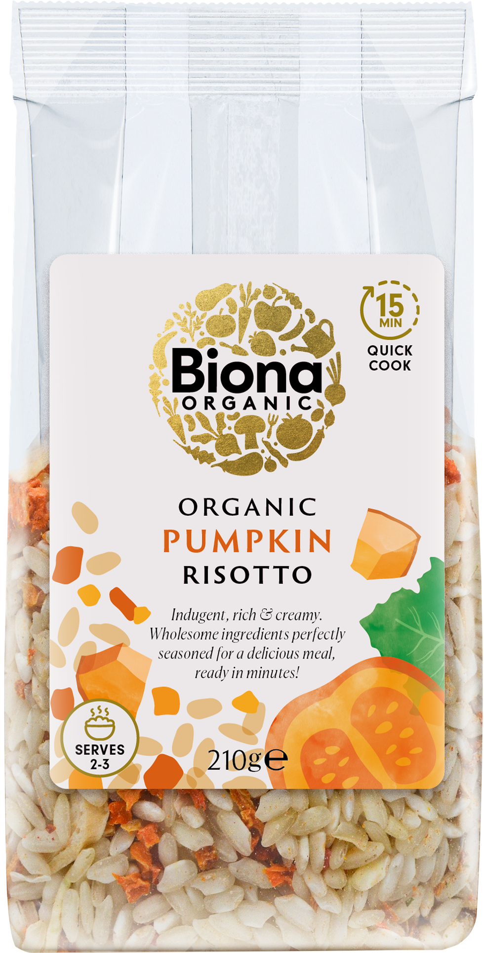 19936 BIONA Pumpkin Risotto 210g 001