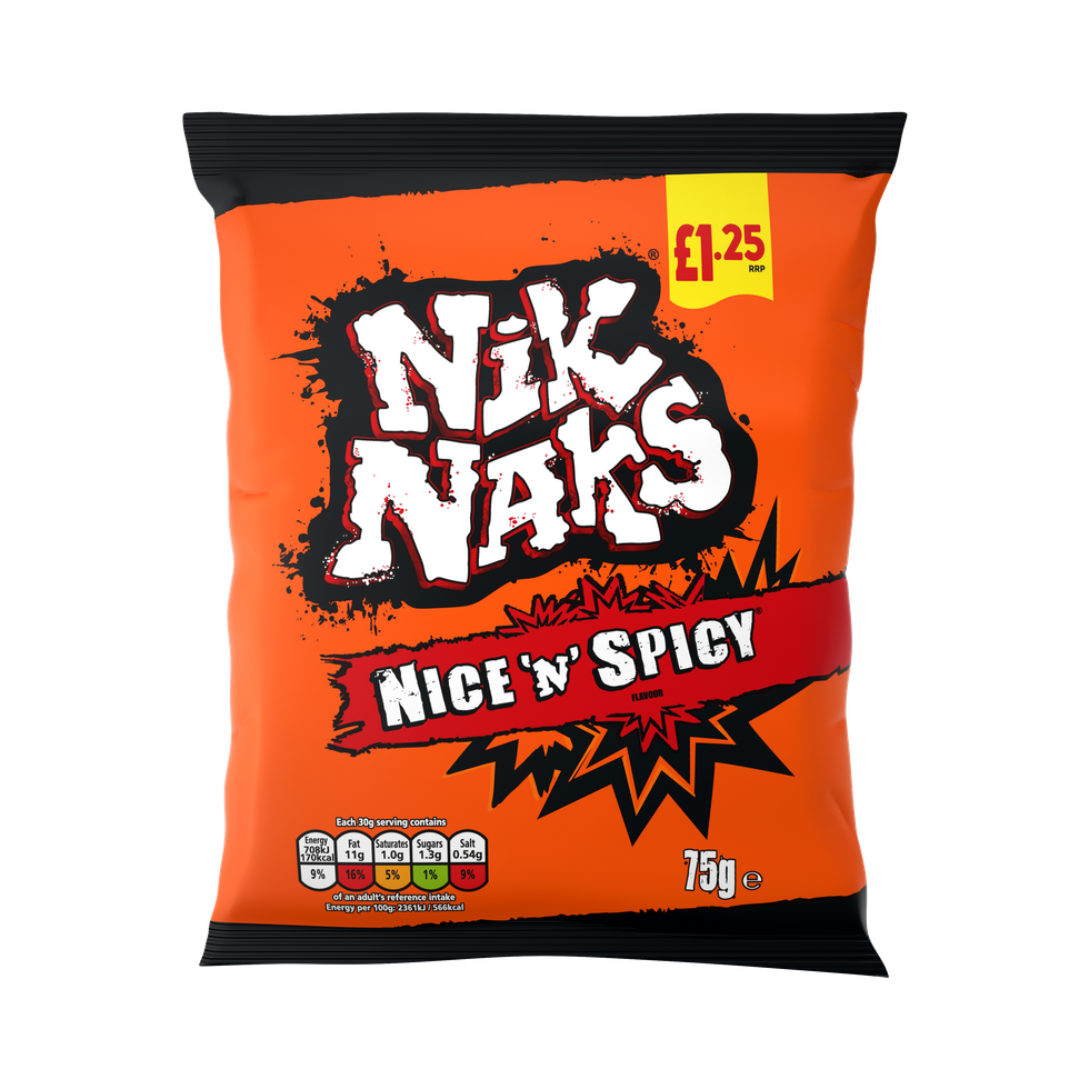 702776 Nik Naks Nice N Spicy Crisps 75g 125GBP PMP 710720 S 1 1