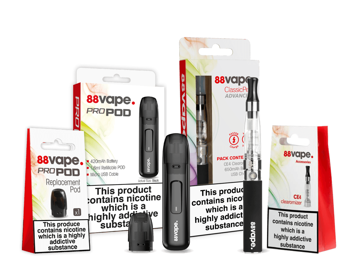 88vape range