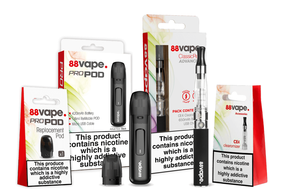 88vape range