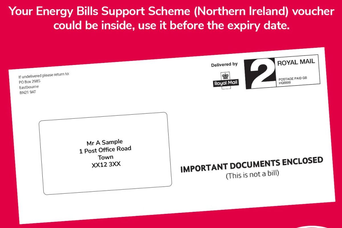 Rollout of NI energy vouchers begins; redeemable only at post offices