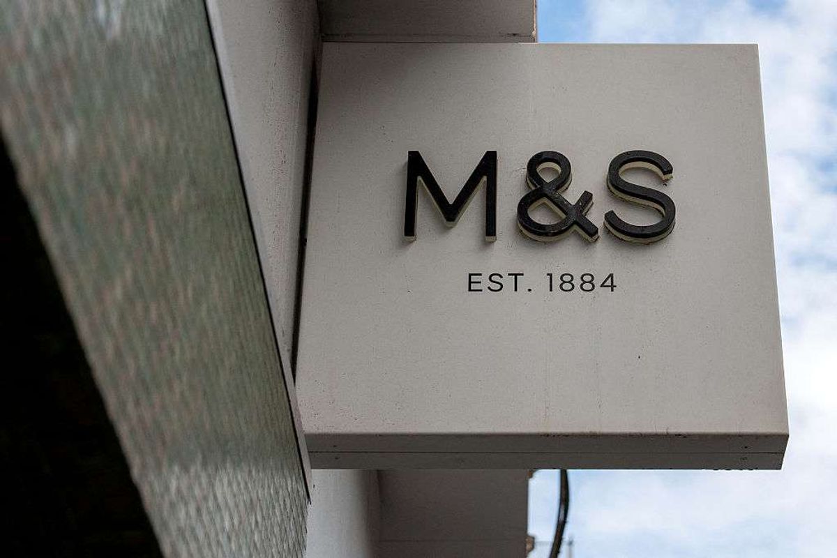 A Marks and Spencer sign