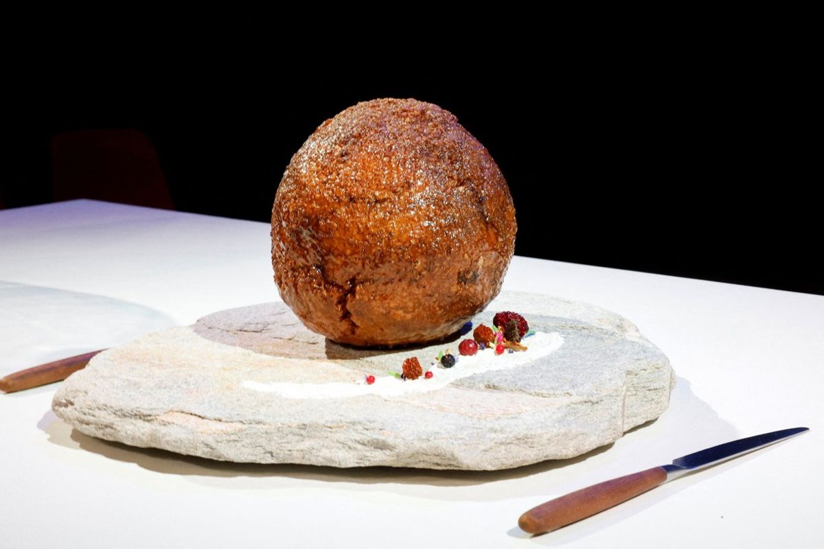 Cultured meat firm unveils giant meatball from extinct mammoth