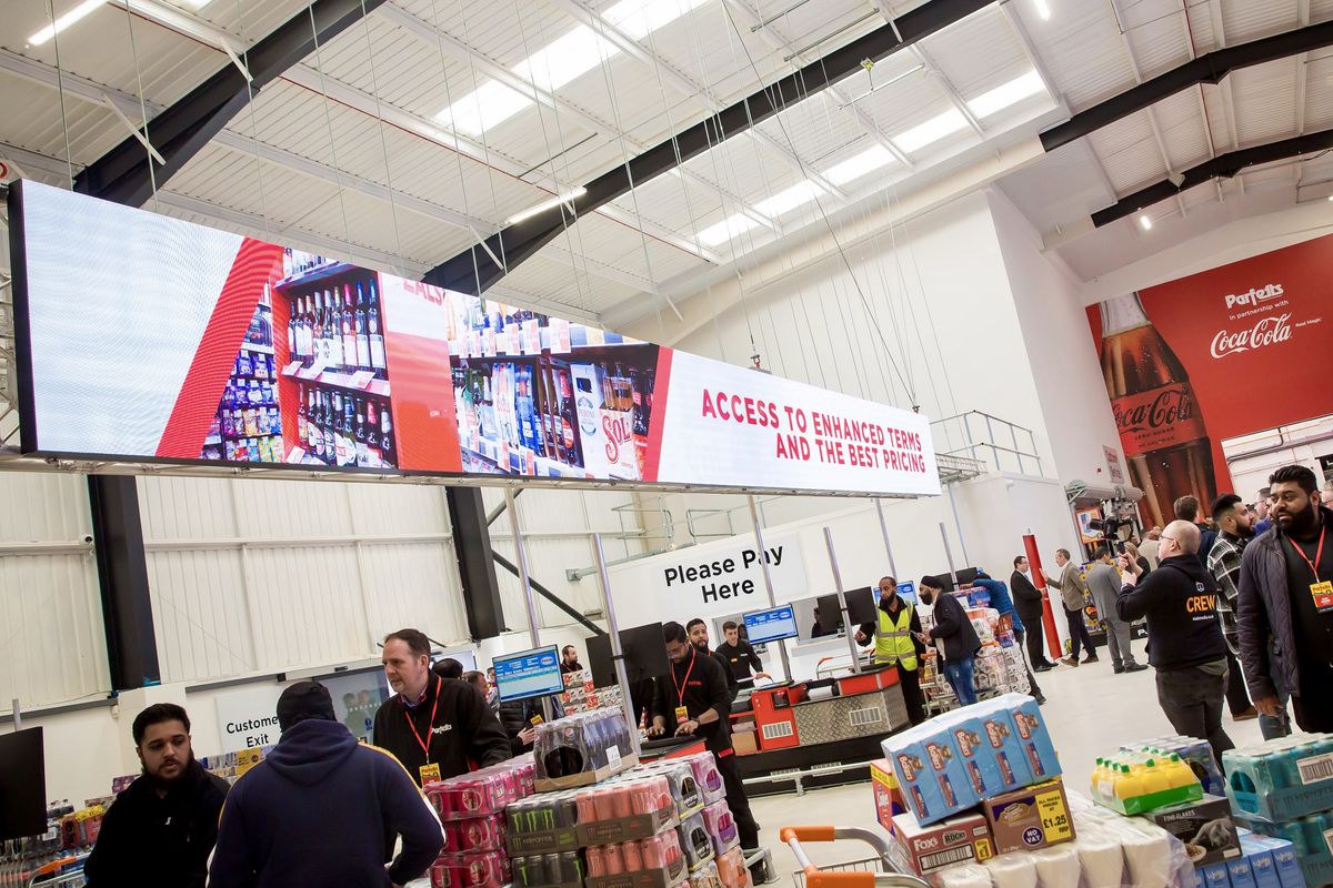 A Parfetts depot showcases its expanded fresh and chilled range, featuring over 500 lines including dairy, meats, and Go Local own-label proteins, in partnership with Eden Farm in 2025.