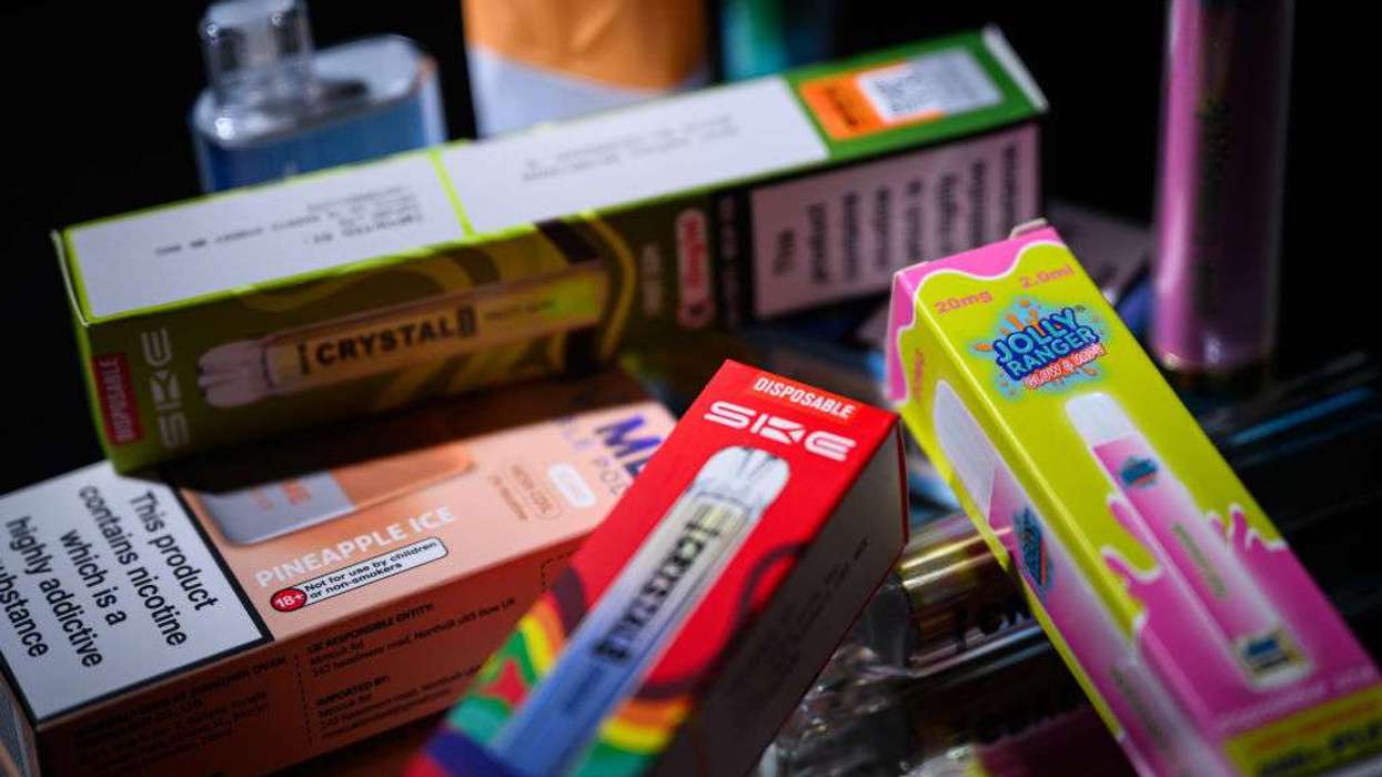 A selection of disposable vapes