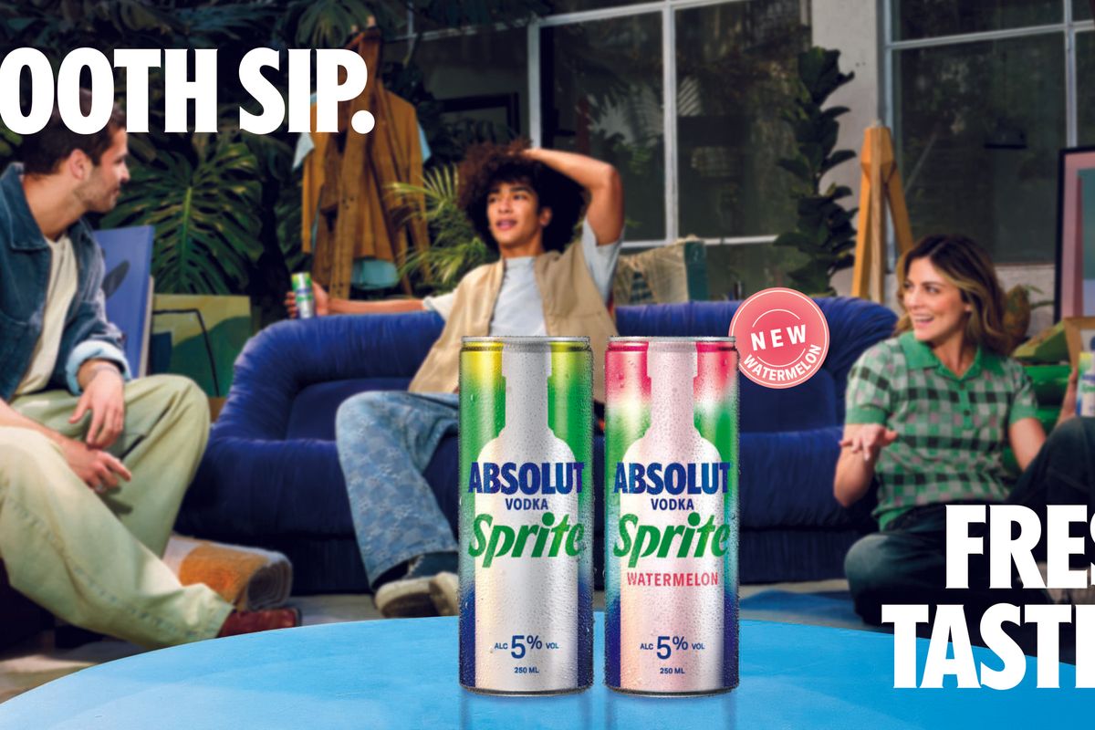 Absolut Vodka SPRITE Watermelon UK: 250ml cans with crisp, smooth, juicy summer flavour.