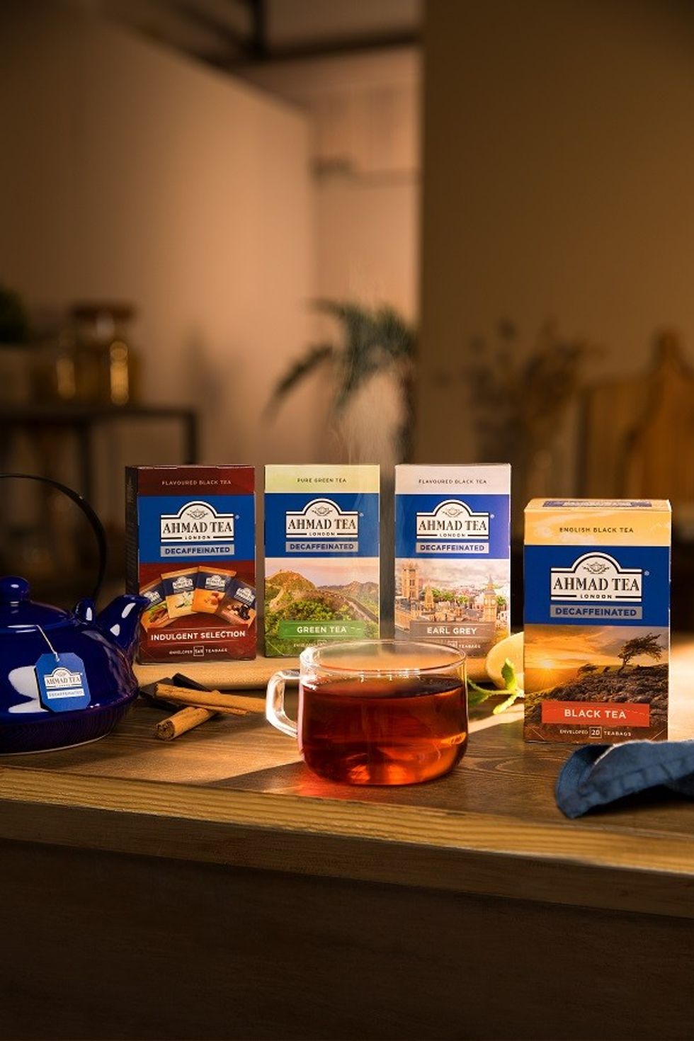 Ahmad Tea Range Portrait all focused