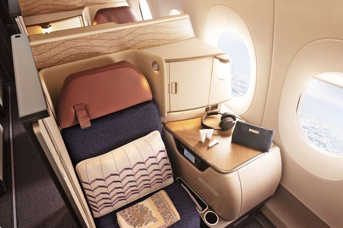 Air India A350 business class private suite