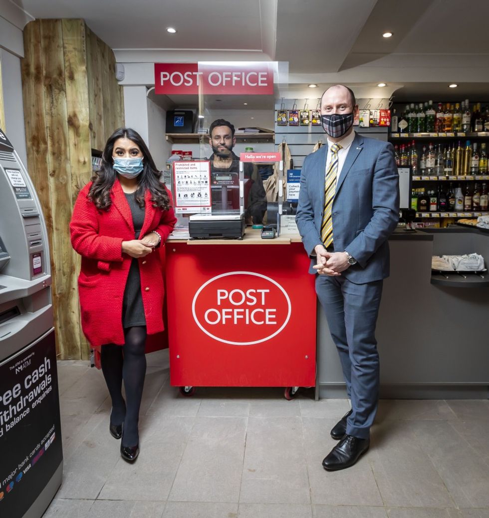 Allanton post office counter