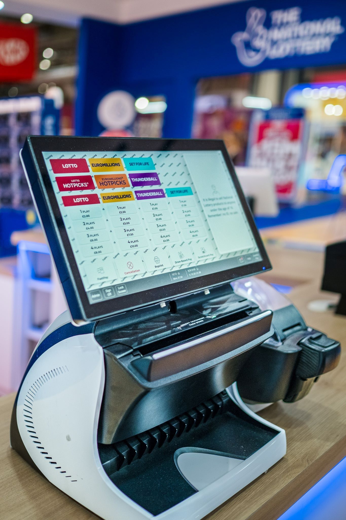 Allwyn National Lottery terminal