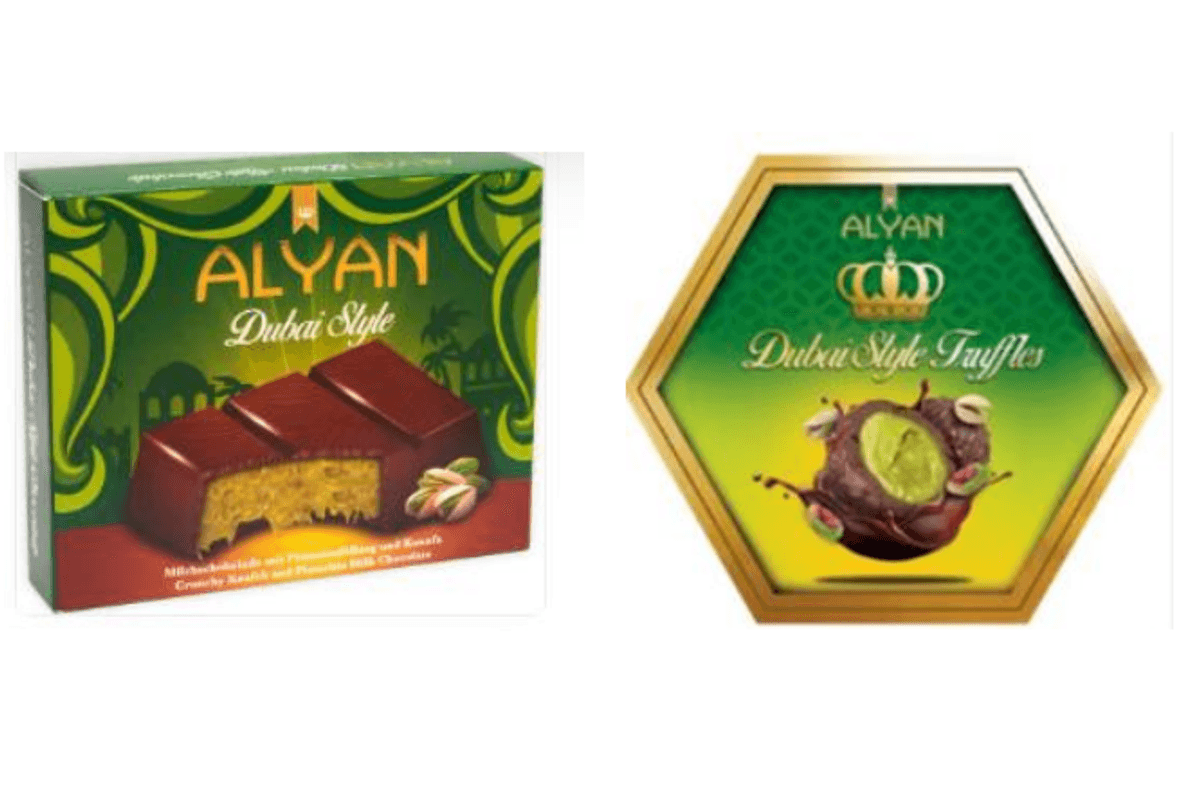 Alyan Dubai Style Crunchy Knafeh and Pistachio Milk Chocolate and Alyan Dubai Style Chocolate Truffles