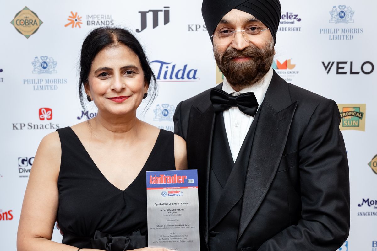 Amarjit Singh Rakhra inside Budgens Pomeroy Street store, Peckham