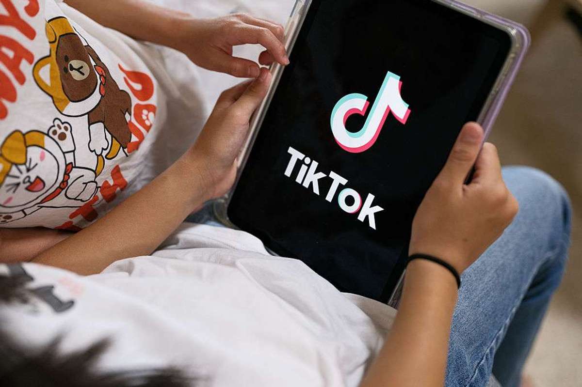 āAn iPad screen with TikTok logo