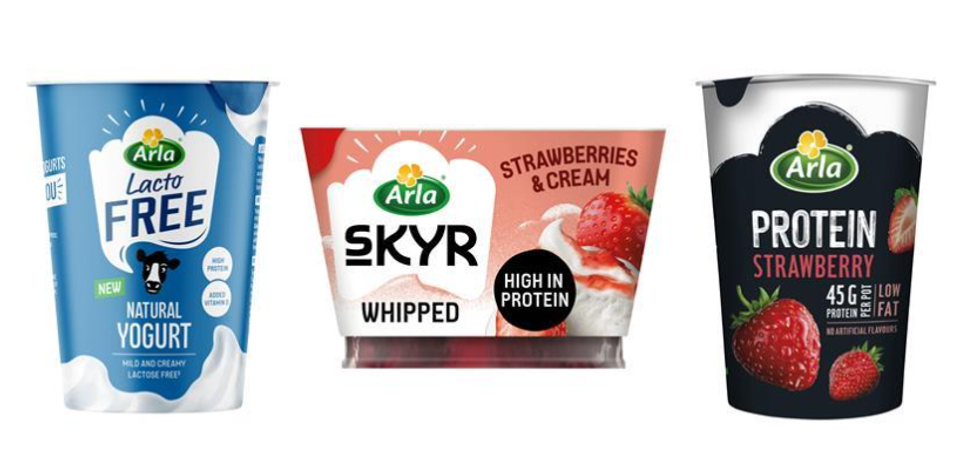 Arla yogurts