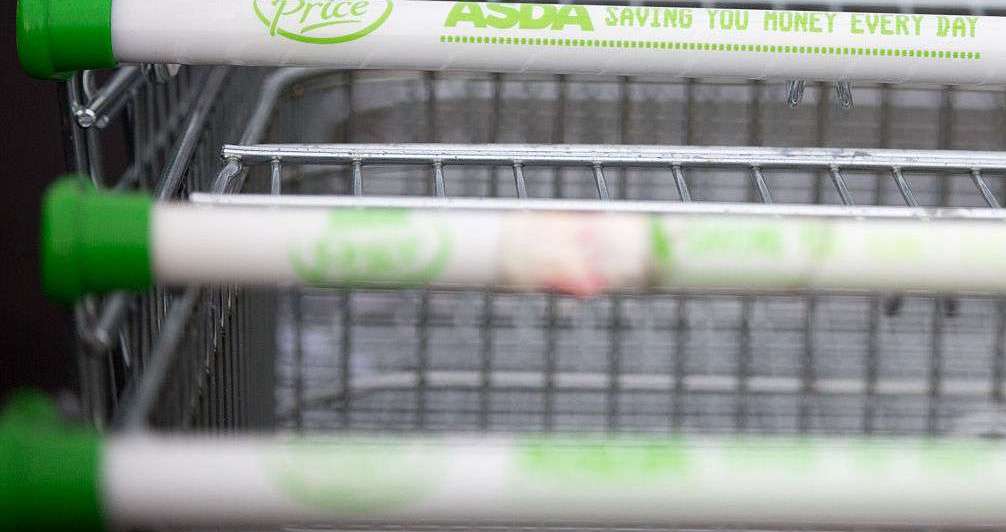 Asda shopping trolleys