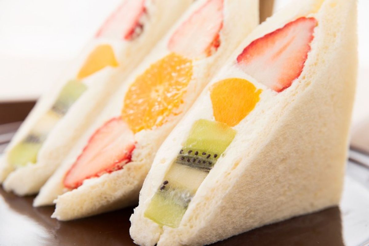 Assorted Japanese desserts like mochi and matcha cookies trending in UK stores