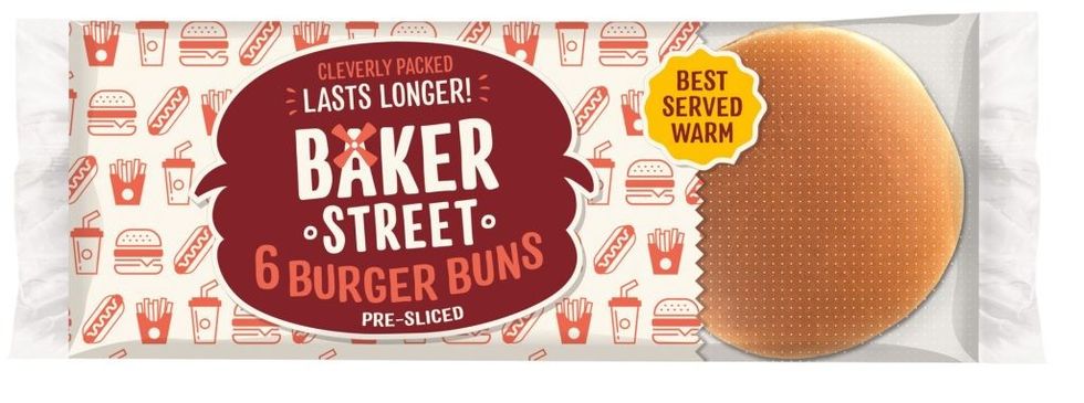 Baker Street 6 Burger Buns CMYK