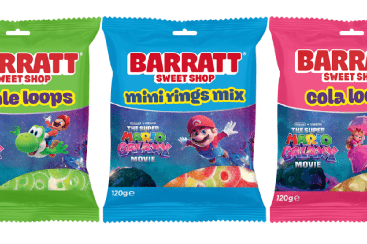 Barratt Super Mario sweets launch UK