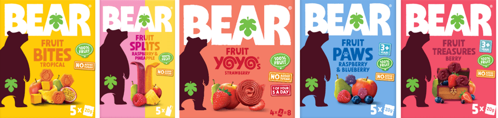 Bear Fruit Snacks new packaging