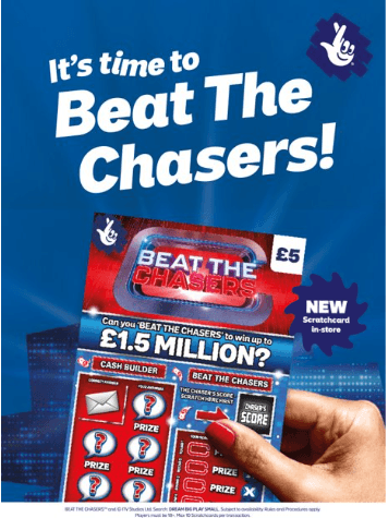 £5 Beat The Chasers-themed National Lottery Scratchcard arrives