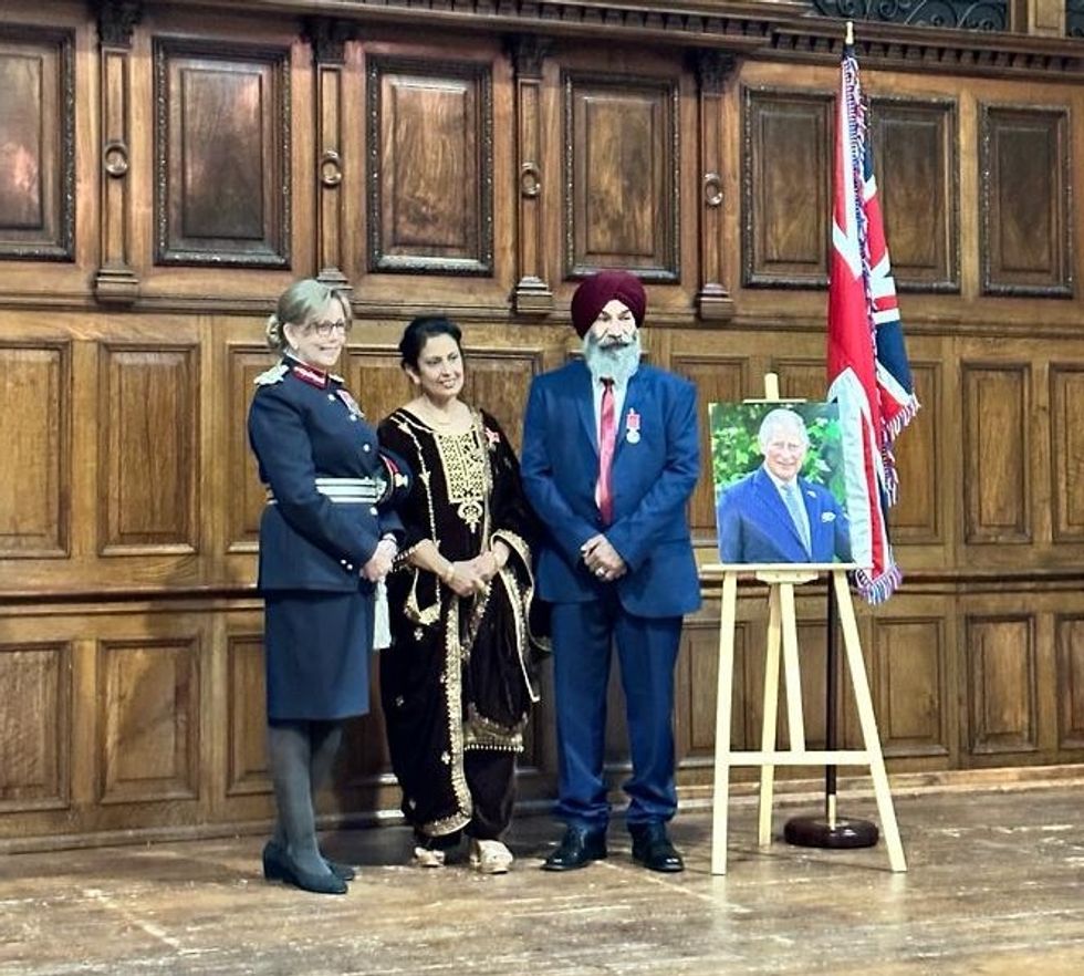 BEM Honours for Dhillon and Mandeep 1