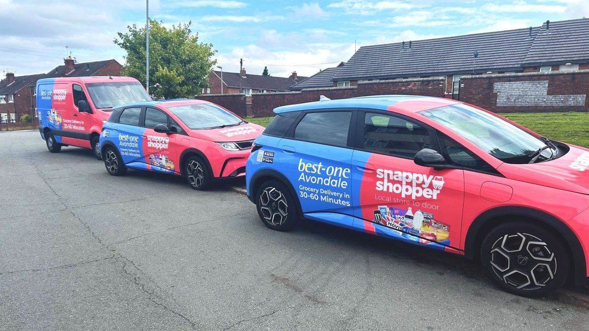 Best-One Avondale Widnes store with Snappy Shopper delivery branding, showcasing a 30% turnover boost 