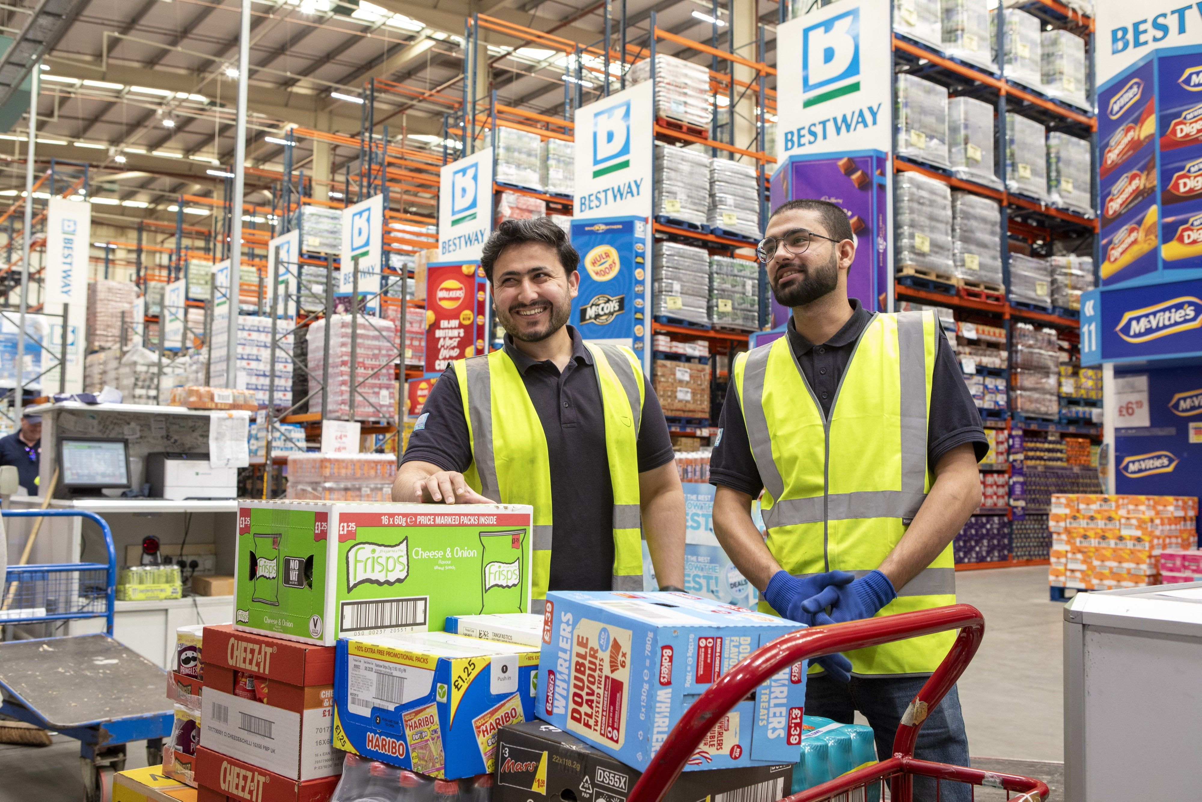 Bestway staff handling core lines during wholesale price drop