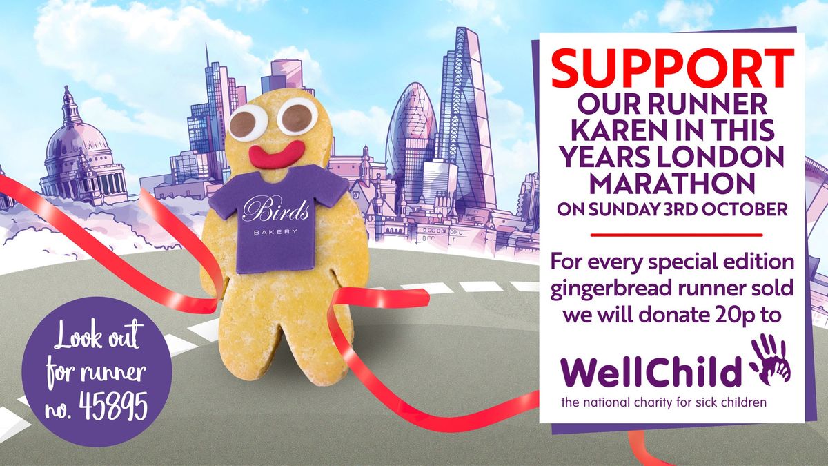 Birds Bakery supports Wellchild at London marathon