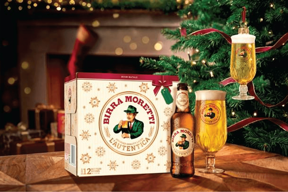 Birra Moretti festive packaging to roll out on october