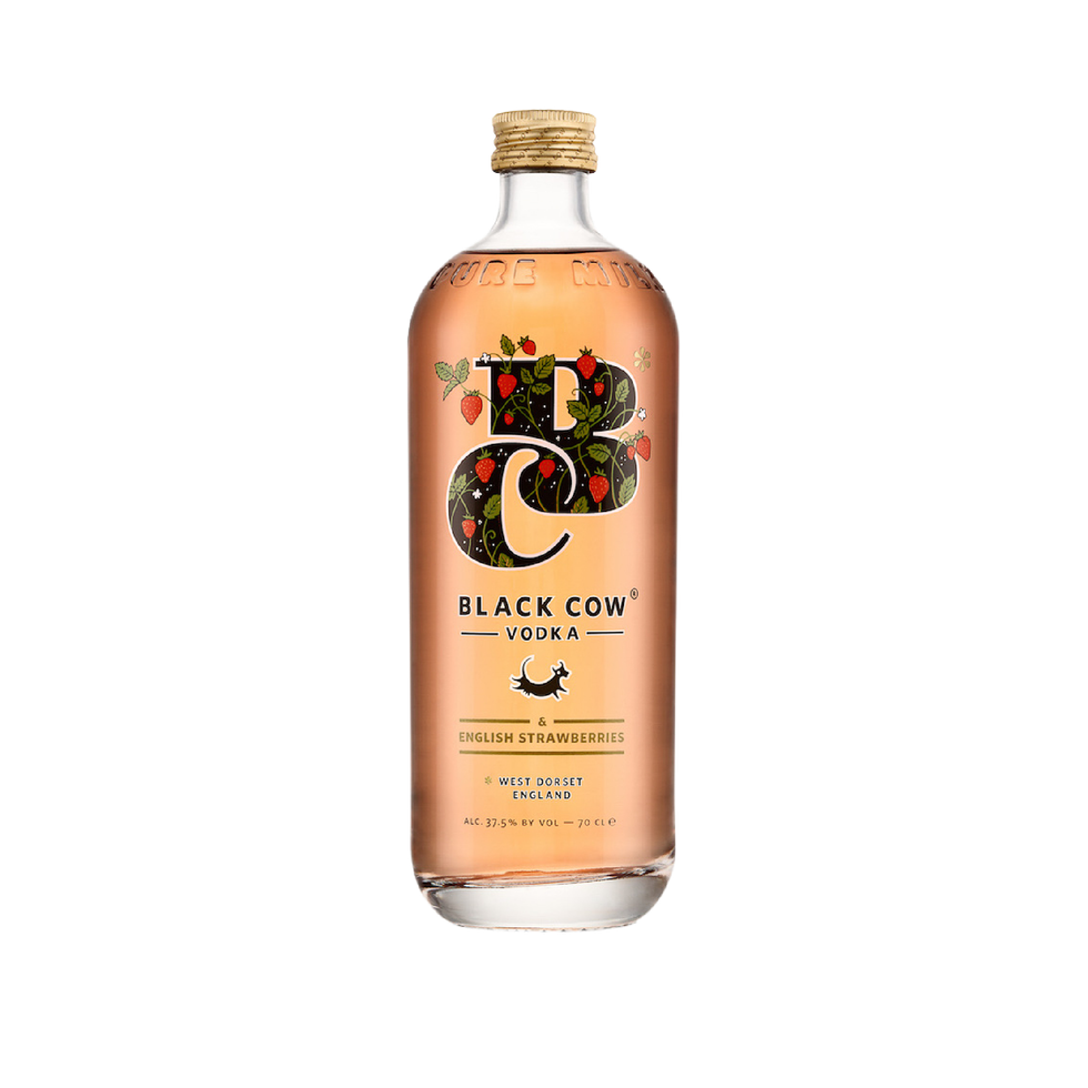 Black Cow vodka English strawberries