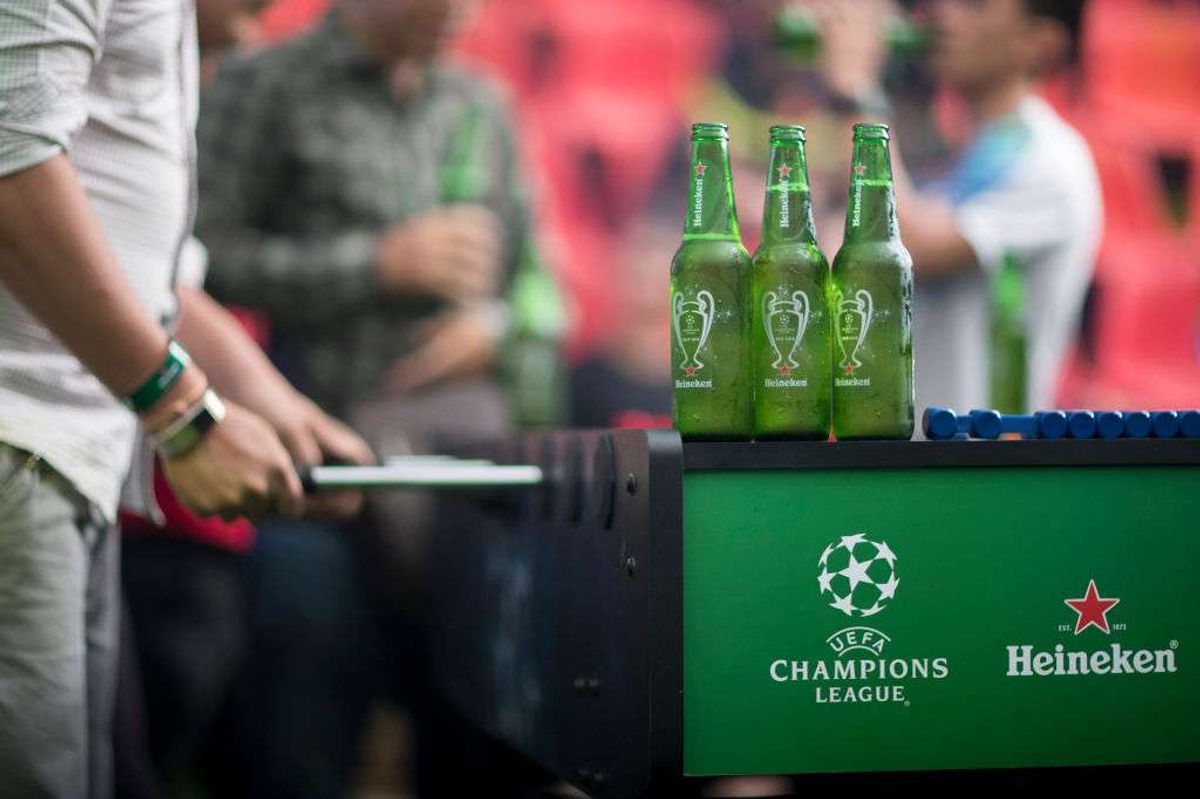 Bottles of Heineken