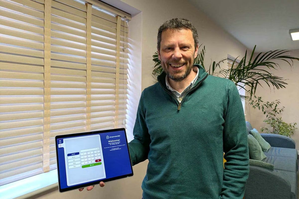 Brian Eagle Brown with new ShopMate 360 EPoS solution