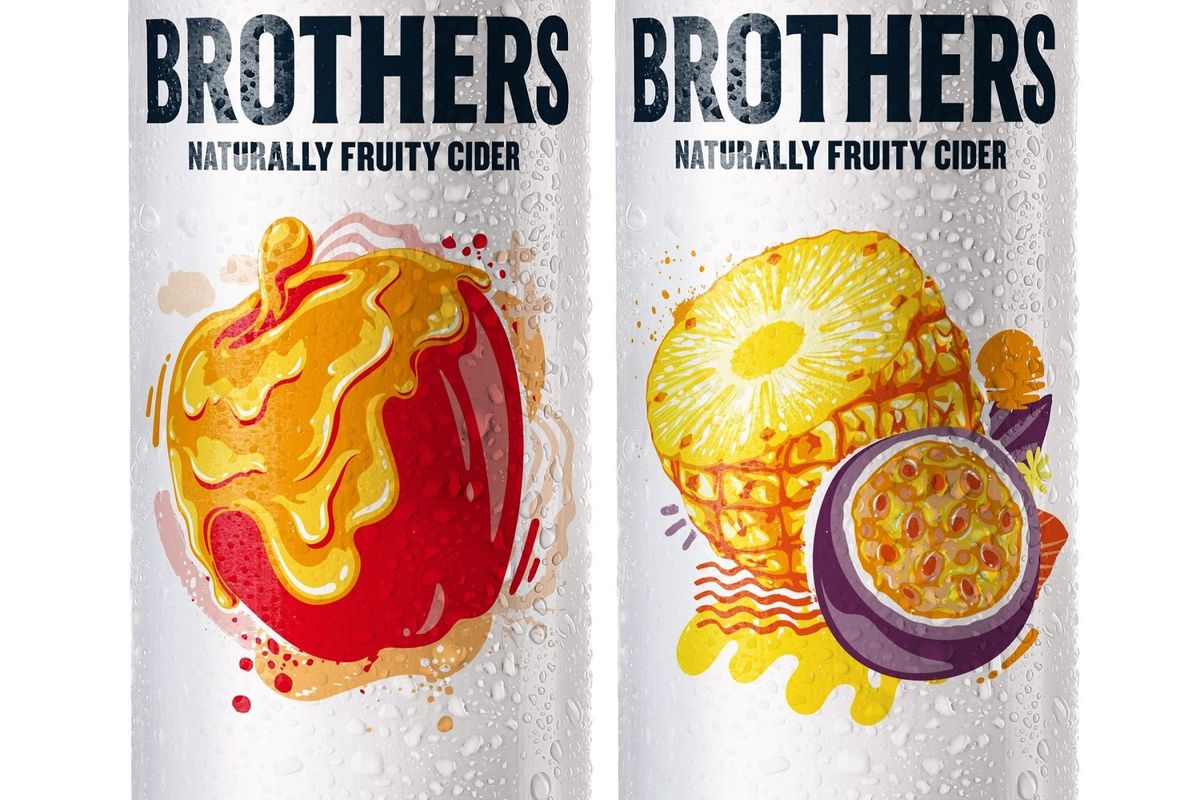 Brothers Cider cans – Pineapple & Passionfruit and Toffee Apple 2025 flavours