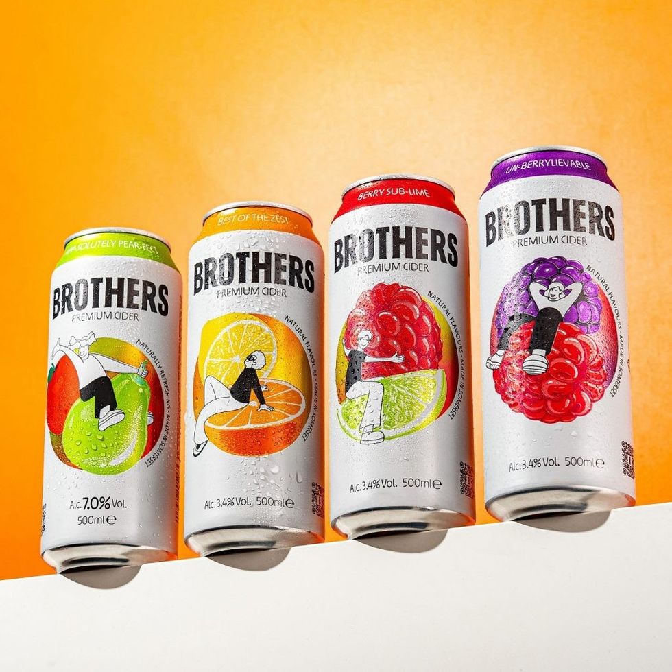 Brothers Cider new 500ml can range shelf