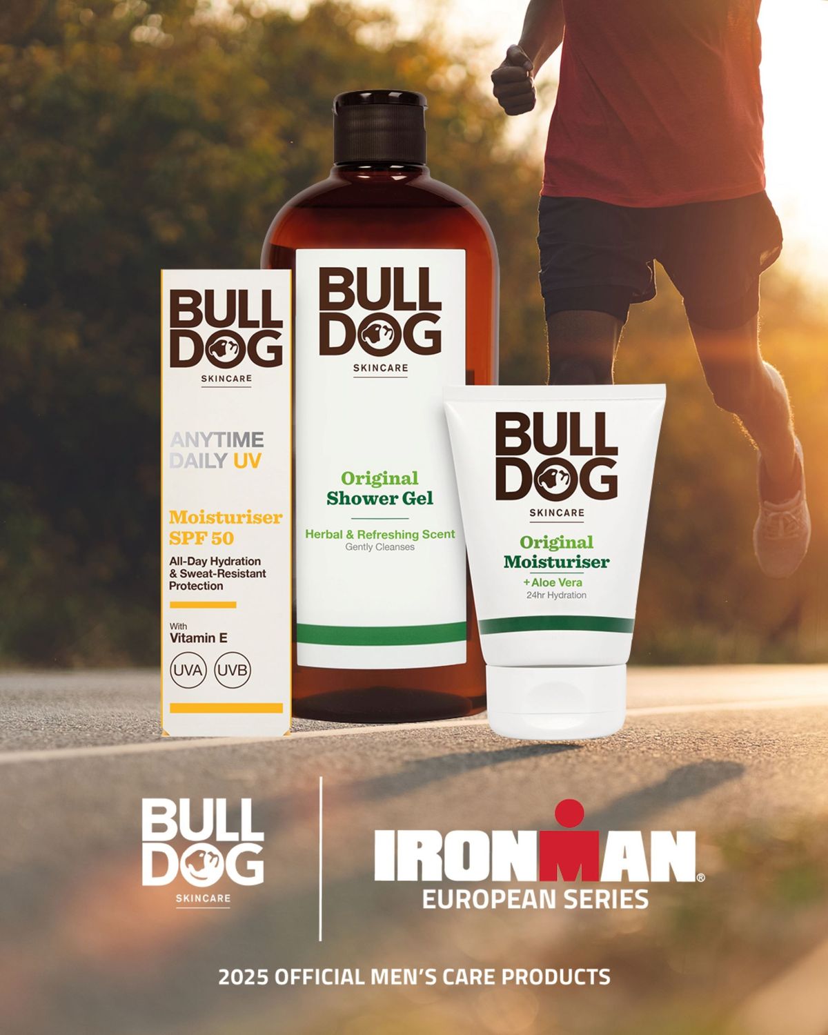 Bulldog Skincare and IRONMAN partnership