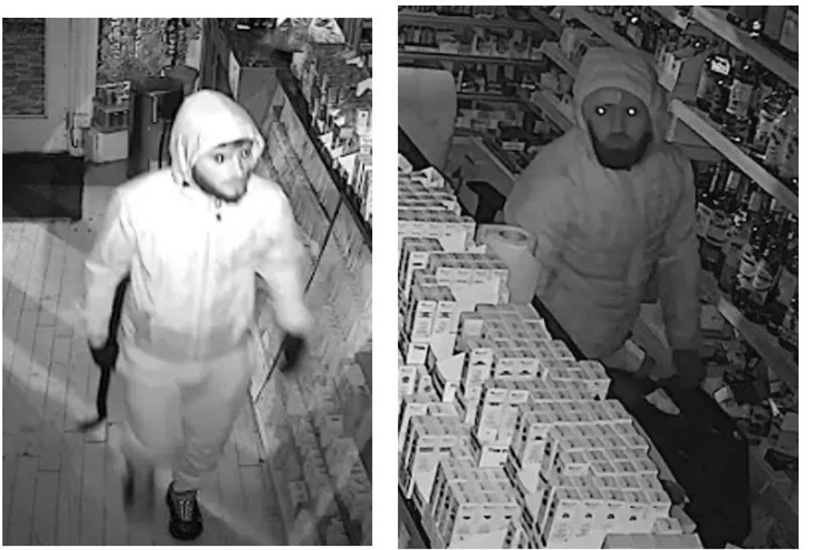 Burglars at Uttoxeter store