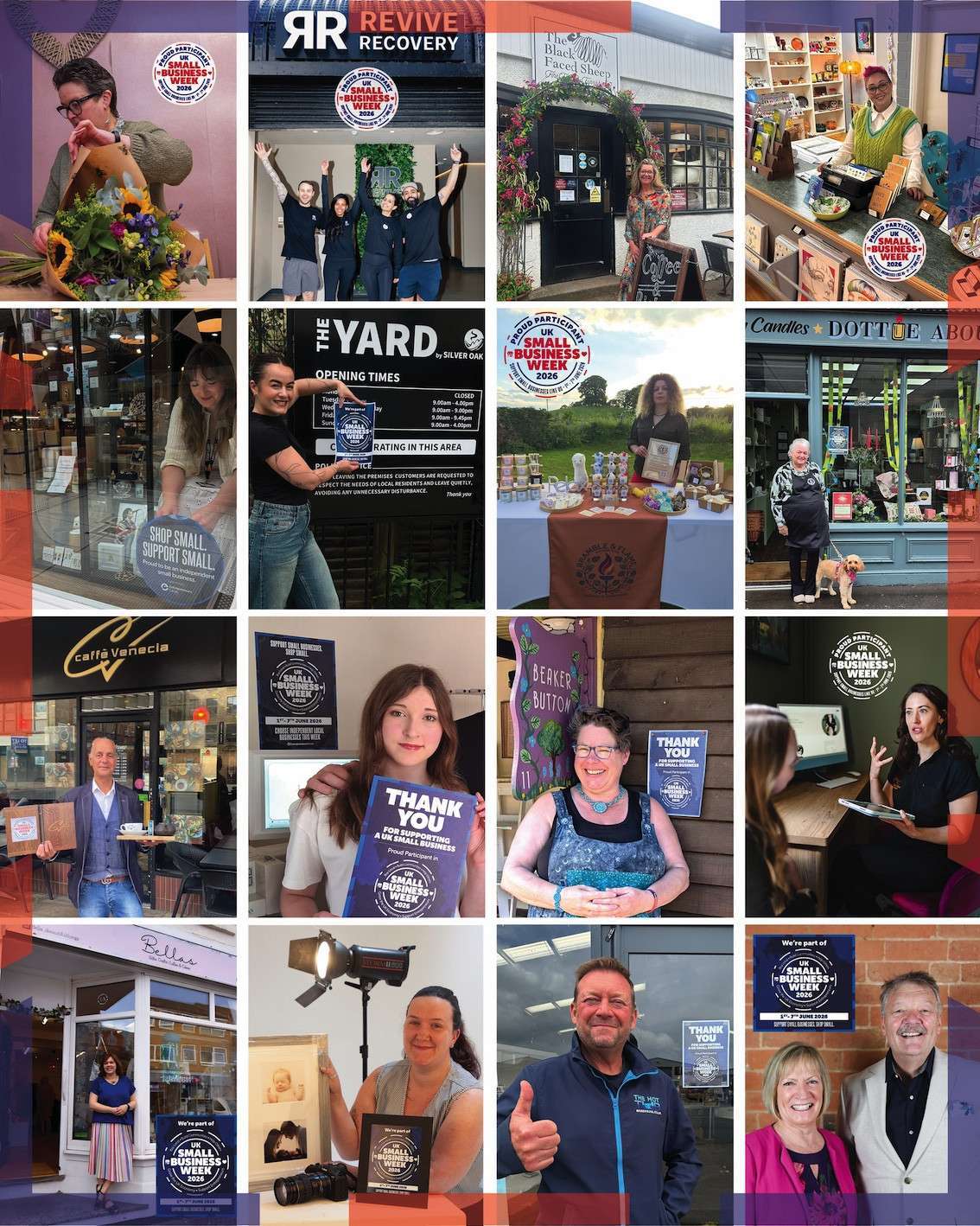 Businesses participating in UK Small Business Week