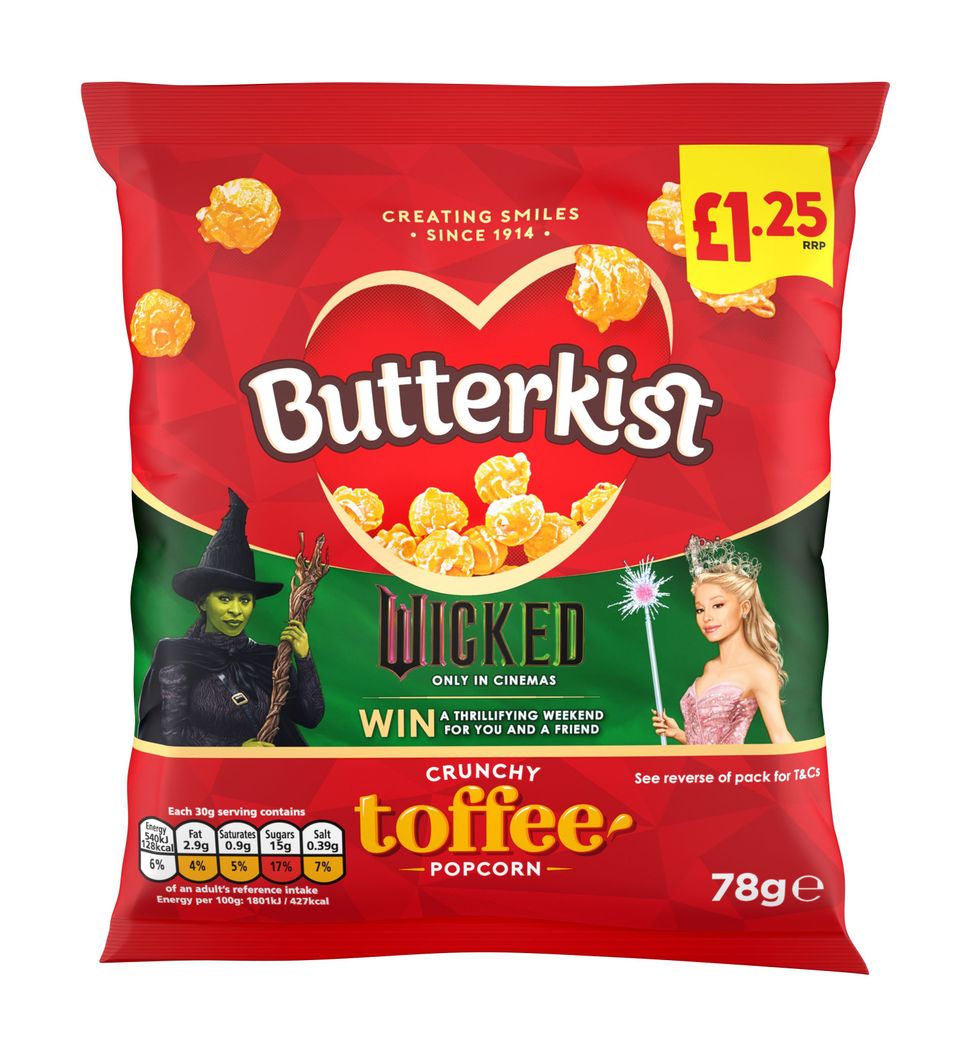Butterkist Crunchy Toffee 78g PMP Wicked Promo