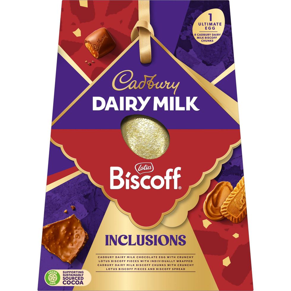 Cadbury Dairy Milk Biscoff shell egg
