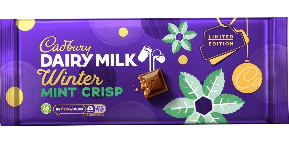 Cadbury Dairy Milk Winter Mint Crisp