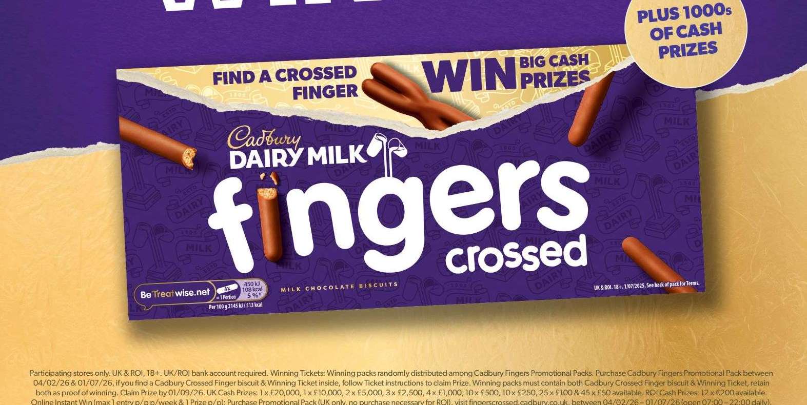 Cadbury Fingers Fingers Crossed campaign