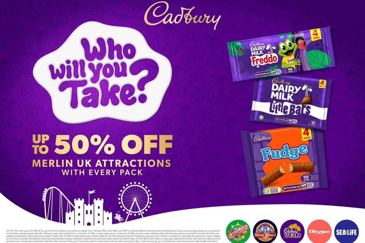 Cadbury Merlin Entertainments family fun partnership