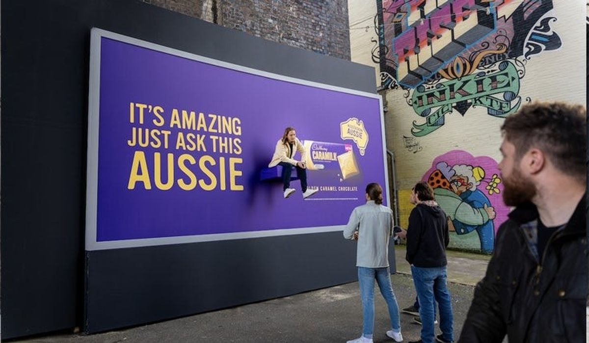 Cadbury puts real Australian on billboards in Caramilk campaign
