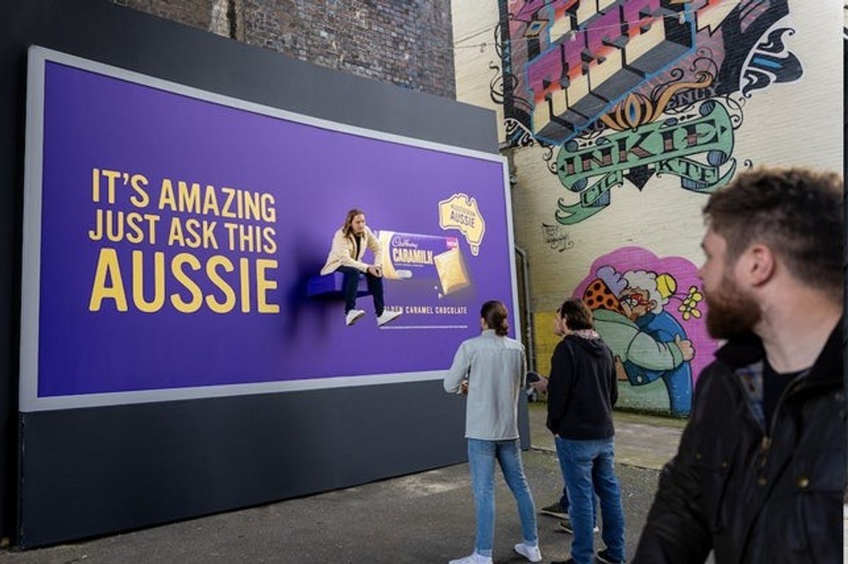 Cadbury puts real Australian on billboards in Caramilk campaign
