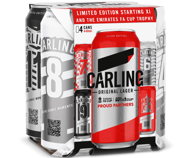 Carling Black Label FA Cup cans campaign