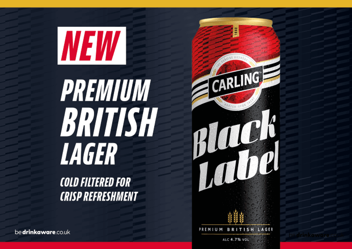 Carling Black Label launch UK