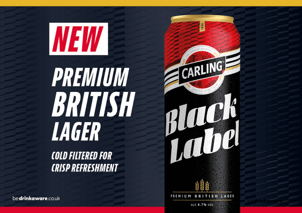 Carling Black Label launch UK