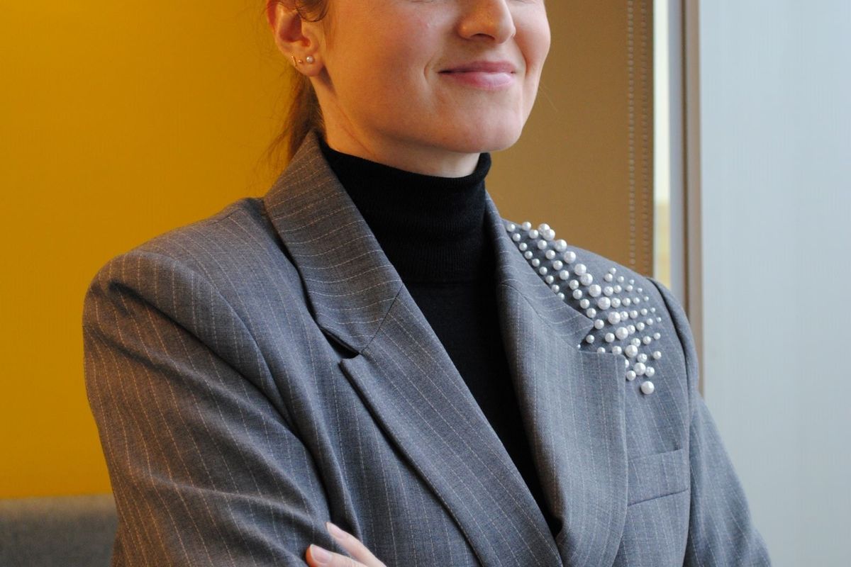 Catherine Goger, PML’s Illicit Trade Prevention Manager, at 2025 UK retail site