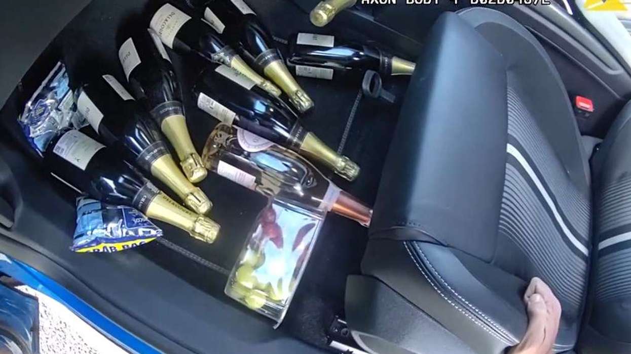 Champagne bottles